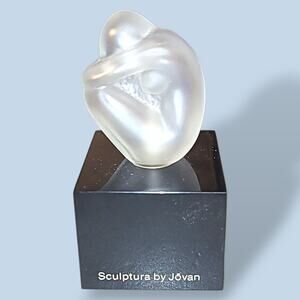 Vintage Sculptura Perfume Bottle By Jovan 1/2 oz size